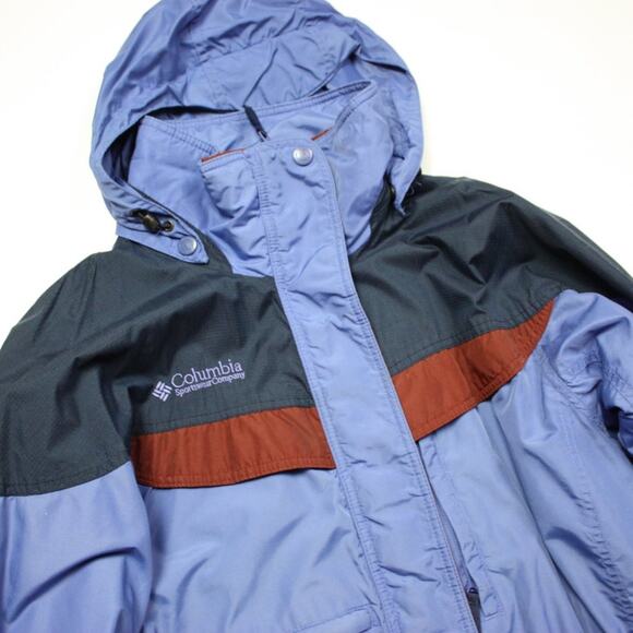 Vintage Columbia Coat Women's Size Small Blue Outer Shell Jacket - Picture 2 of 7